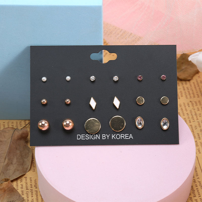 Wholesale Alloy 9 pairs/ set earrings set