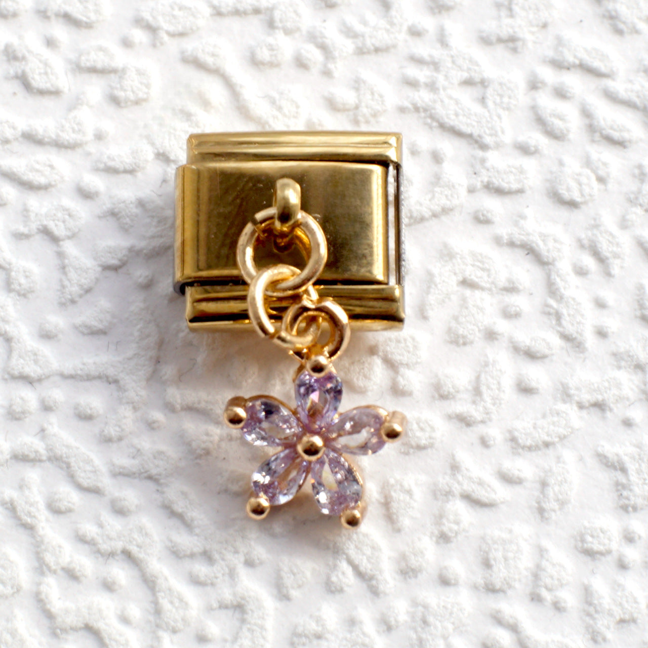 Wholesale 5pcs Italian Charm Bracelet 9mm DIY Splicing Gold Series Pendant Stainless Steel Composable Bracelet