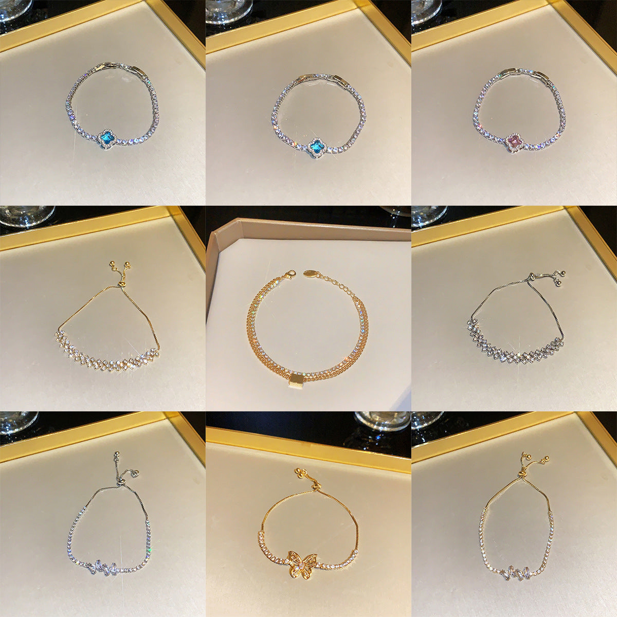 Wholesale Zircon Love Bracelet Cute Style Zircon Bracelets ACC-BT-Miaosi005