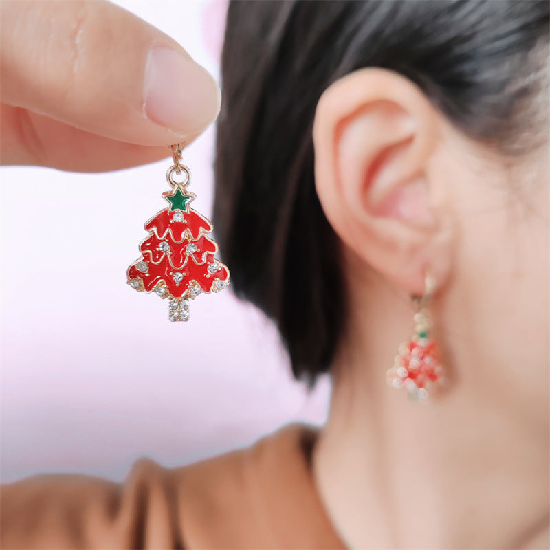 Wholesale Christmas Tree Autumn and Winter Earrings