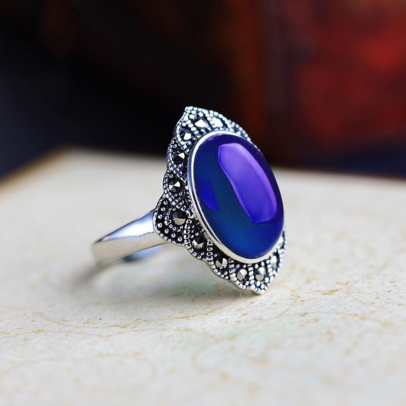 Wholesale Copper Red Stone Ring,  Floral Carved Adjustable Fashion Jewelry Accessory for Women Boutique Resale