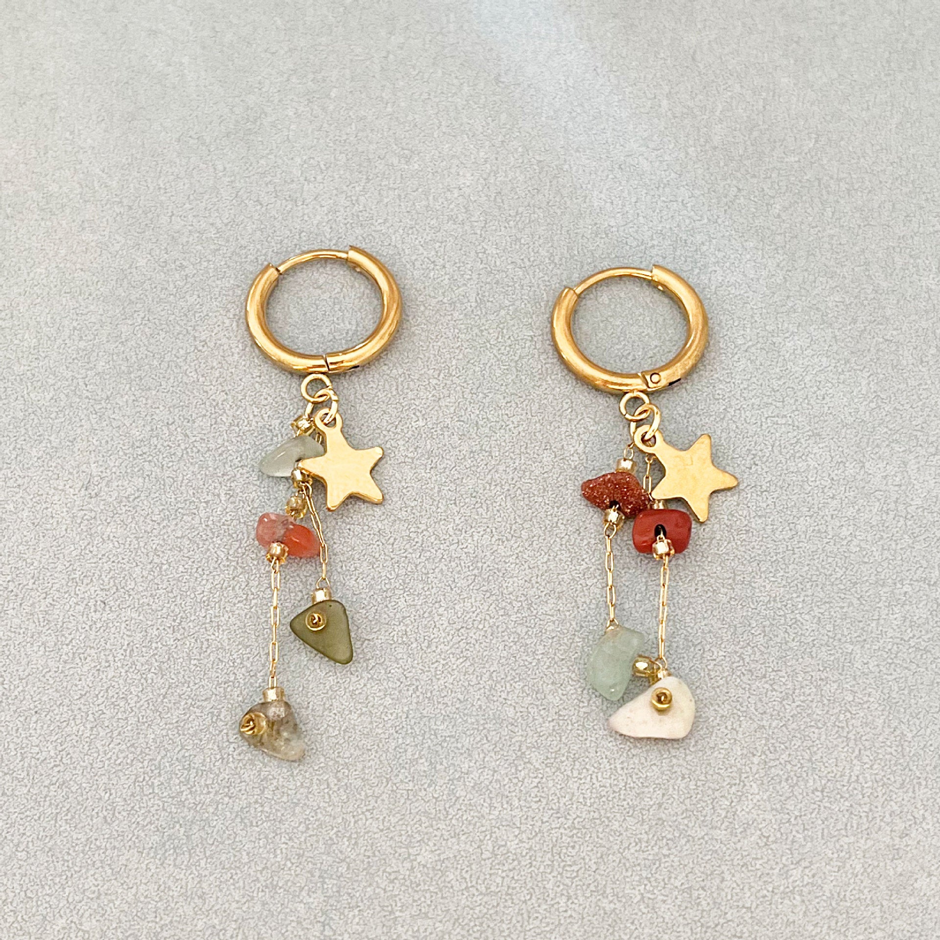 Wholesale Retro Style Beaded Tassel Long Earrings