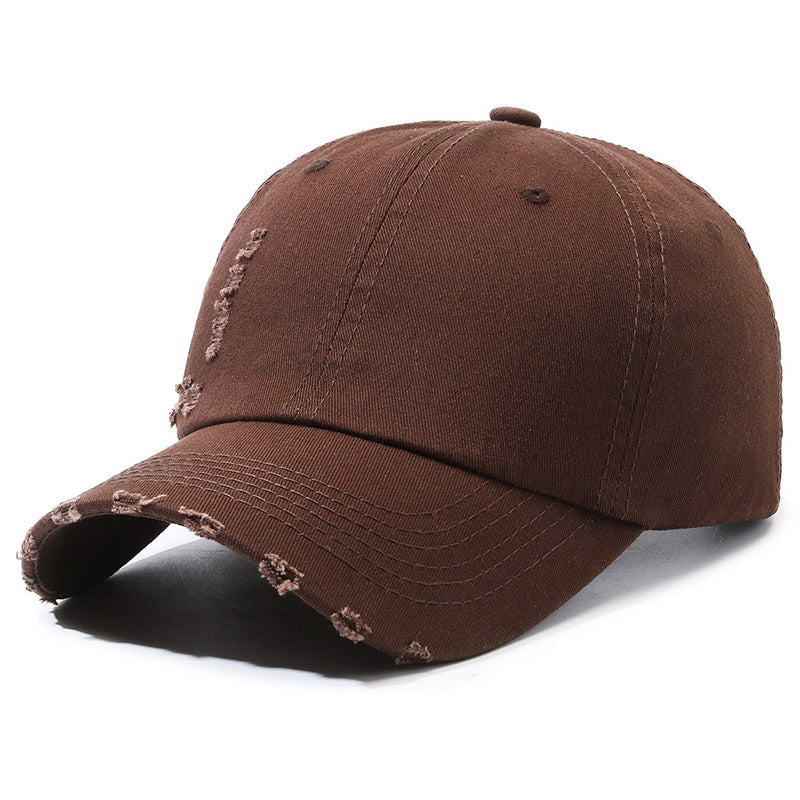Wholesale Ripped Soft Top Smooth Cotton Hat Baseball Cap ACC-HT-XuanWei001