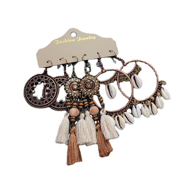 Wholesale Vintage Bohemian Ethnic Style Earrings ACC-ES-Luox005