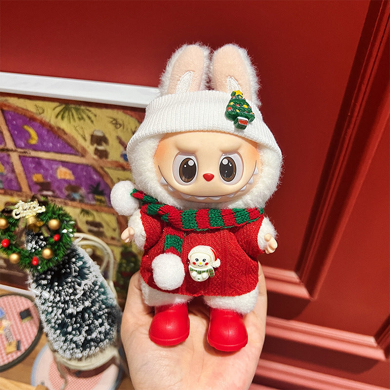 Wholesale Christmas Cute cartoon mini doll clothes