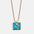 Wholesale Blue Turquoise Zodiac Enamel Stainless Steel Necklace