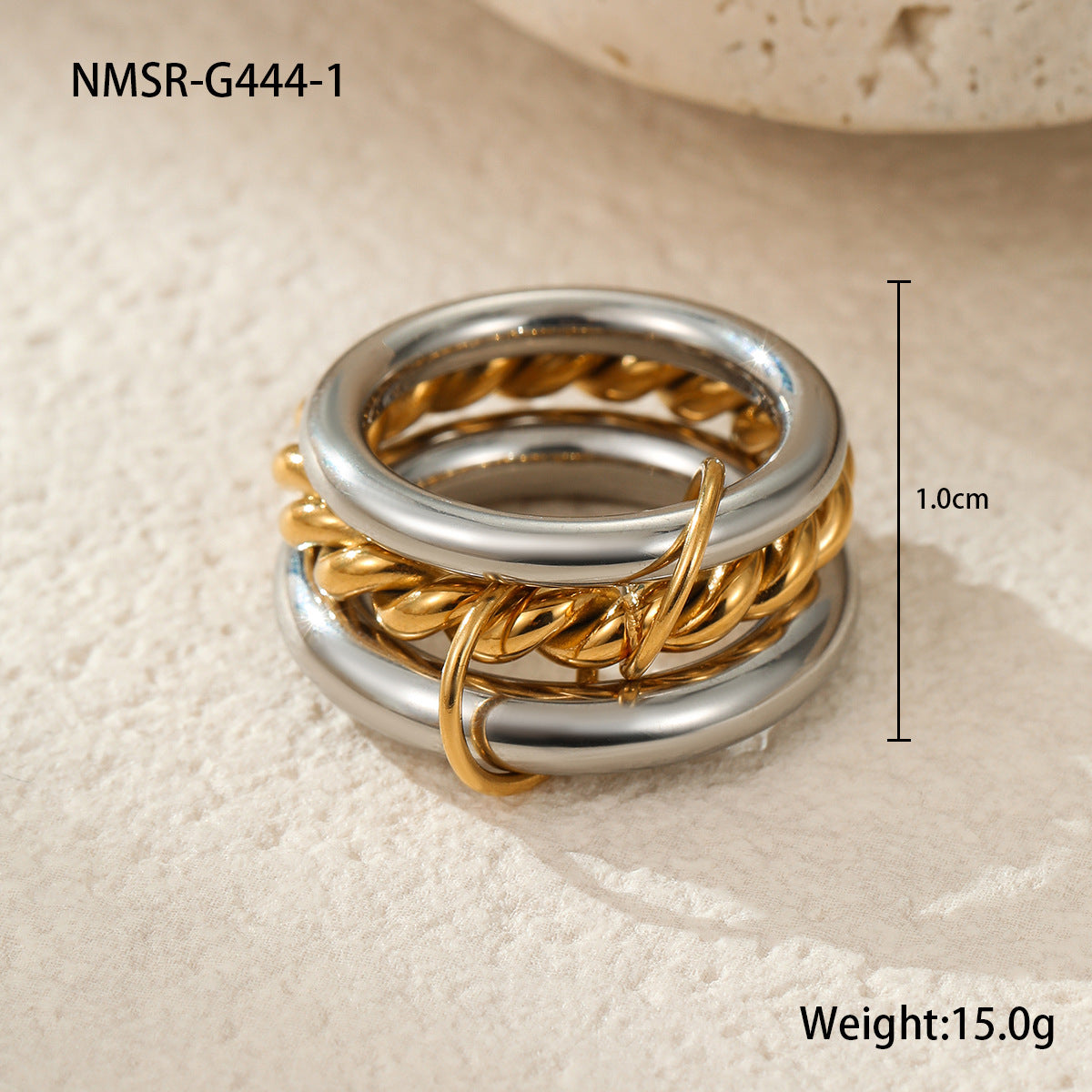 Wholesale  stacked color matching stainless steel ring