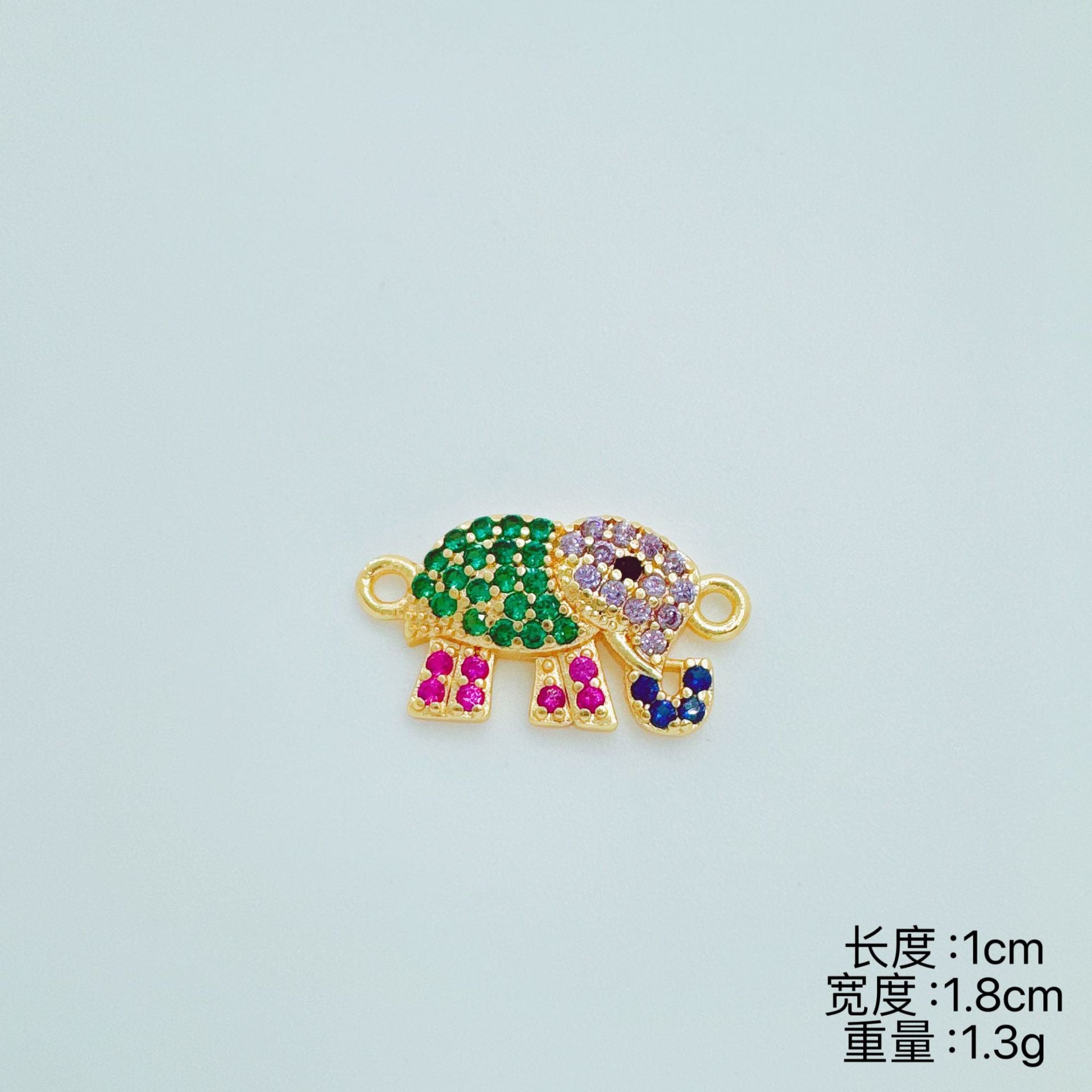 Wholesale Copper Electroplated Simple Elephant Pendant Necklace Fashion Jewelry Accessory