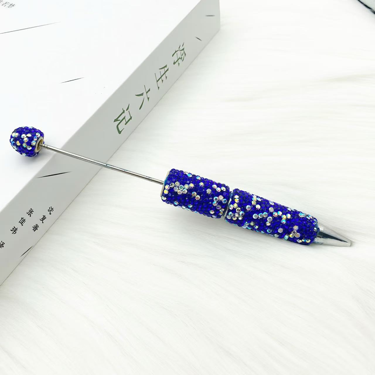Wholesale 10pcs creative full drill beaded ballpoint pen