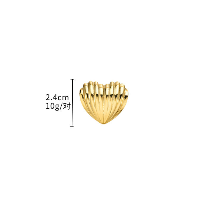 Wholesale stainless steel 18K gold-plated  love earrings