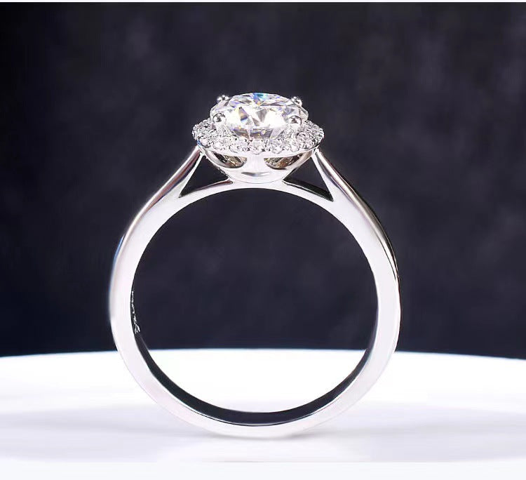 Wholesale  Platinum 50 Points Diamond Ring