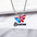 Wholesale Stainless steel American Independence Day Series Small Bead Necklace