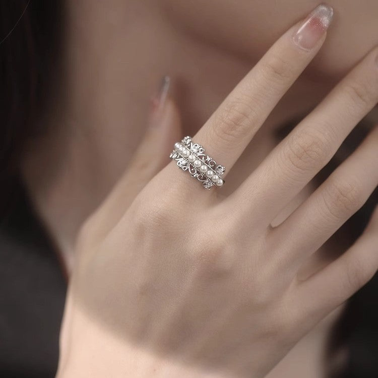 Wholesale 925 Sterling Silver Bead Adjustable  Ring