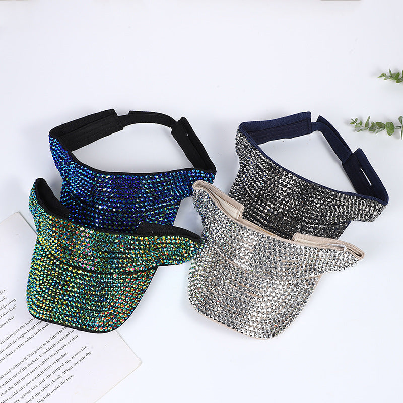 Wholesale Fashion Empty Top Hat Rhinestone Hat Summer Hat ACC-HT-MeiJiao001