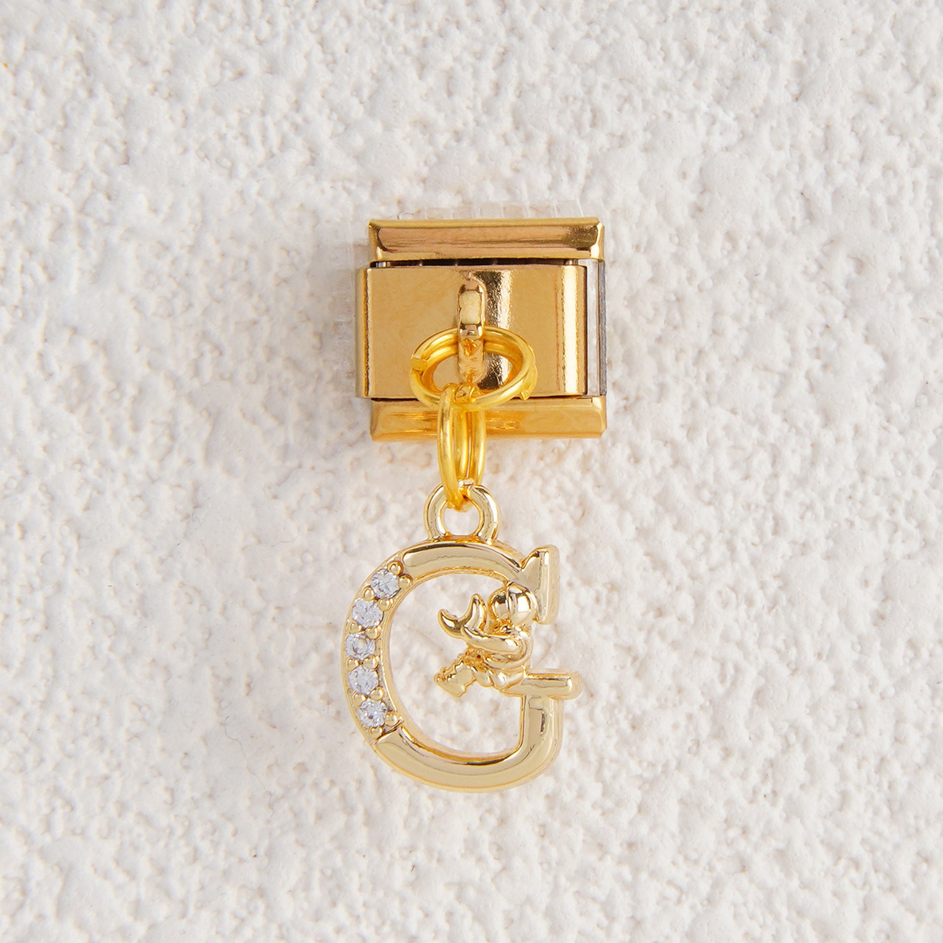 Wholesale Italian Charm Bracelet 9mm DIY Splicing Letter Pendant Stainless Steel Composable Bracelet