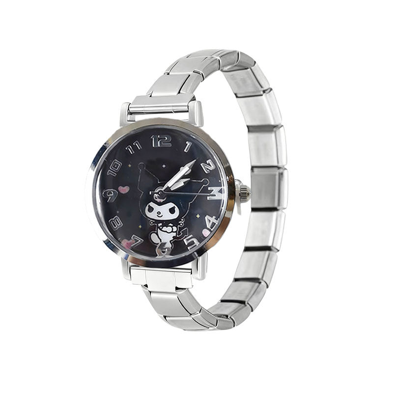 Wholesale Stainless Steel Cartoon Quartz Watch Waterproof Everyday Use Gift Resale