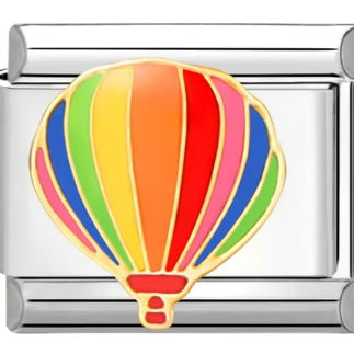 Wholesale  Italian Charm Bracelet 9mm DIY  balloon parallel fish  Creative Stainless Steel Composable Bracelet