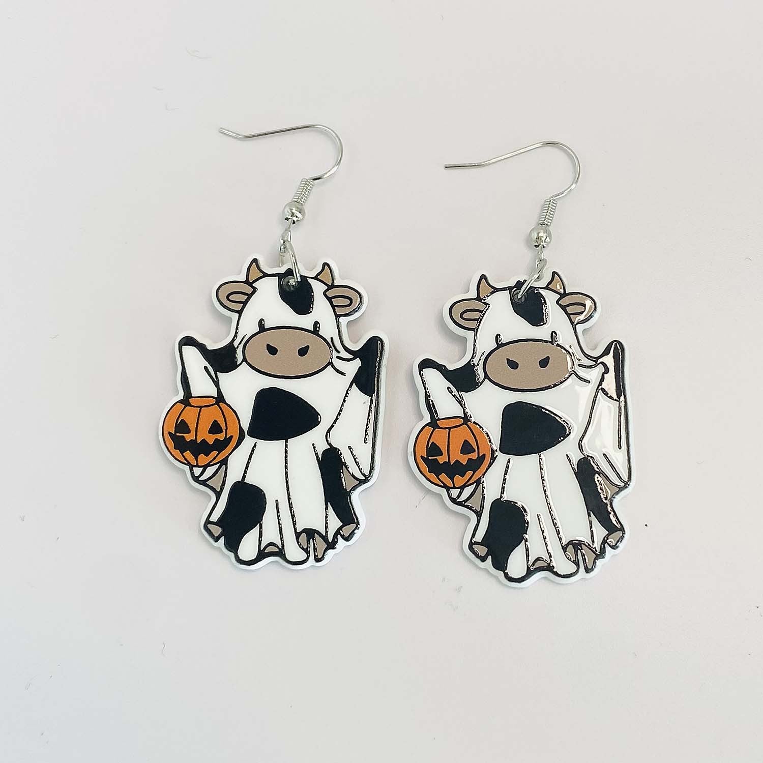 Wholesale Halloween Western Style Cowboy Ghost Acrylic Earrings ACC-ES-ChenY021