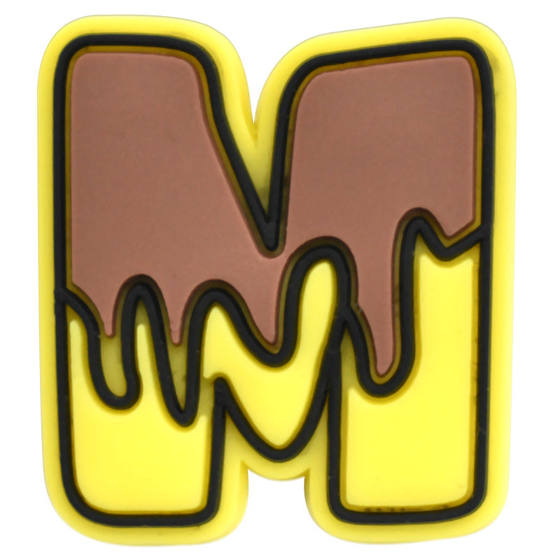 Wholesale Random 100pcs Small Bee PVC Soft Rubber Shoe Buckle Decoration ACC-SC-RYY055