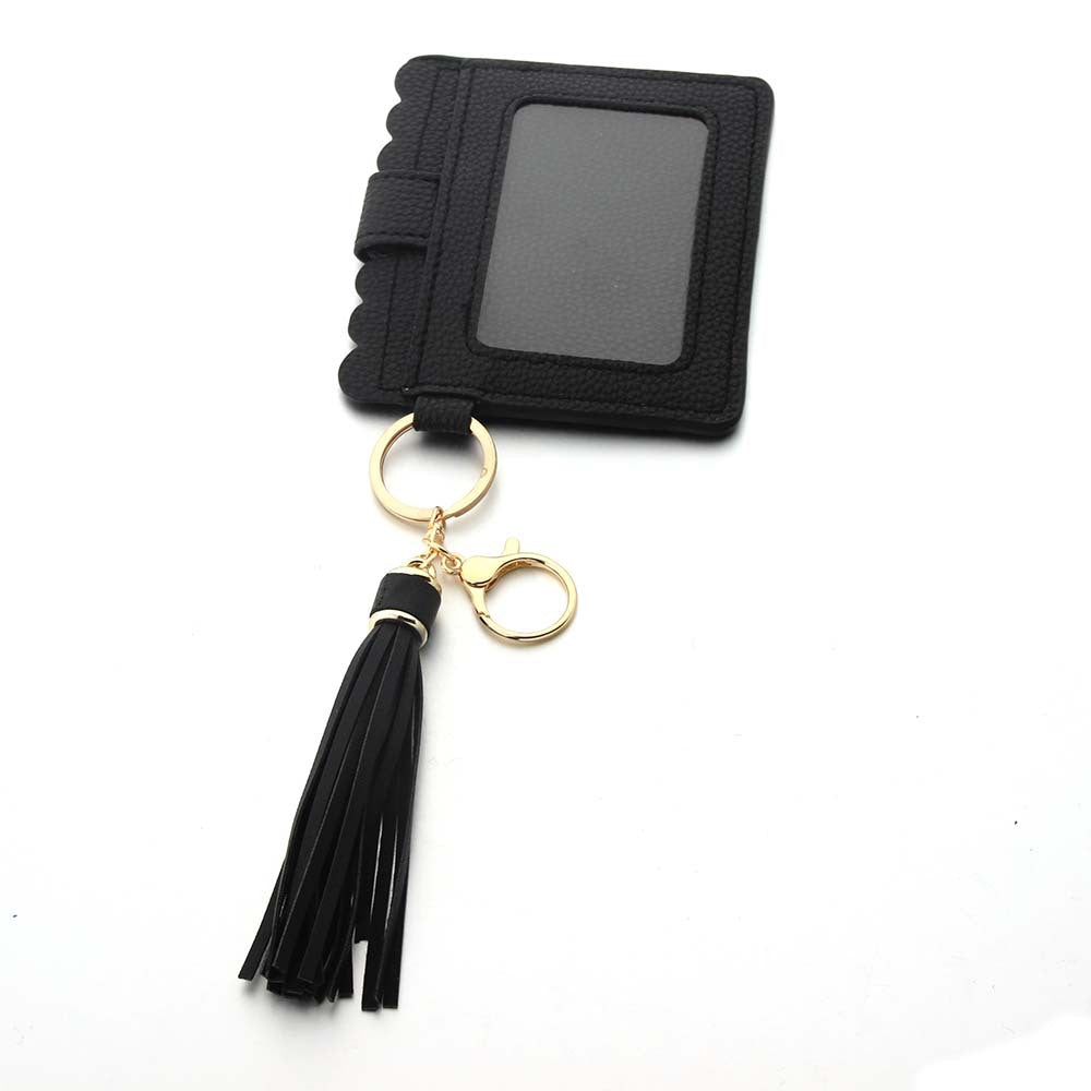 Wholesale PU Leather Tassel Wallet Keychain ACC-KC-JinAn022