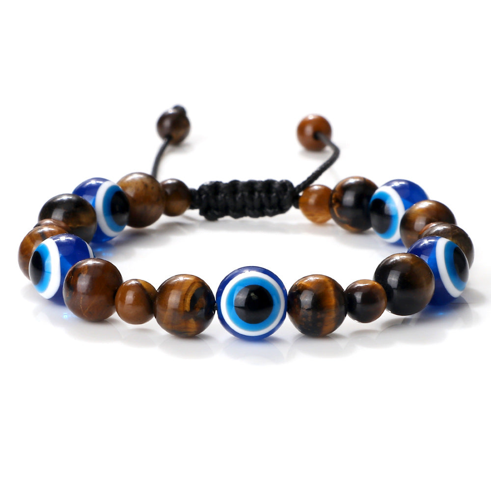 Wholesale Round Bead Devil Eye Braided Bracelet ACC-BT-Xinh004