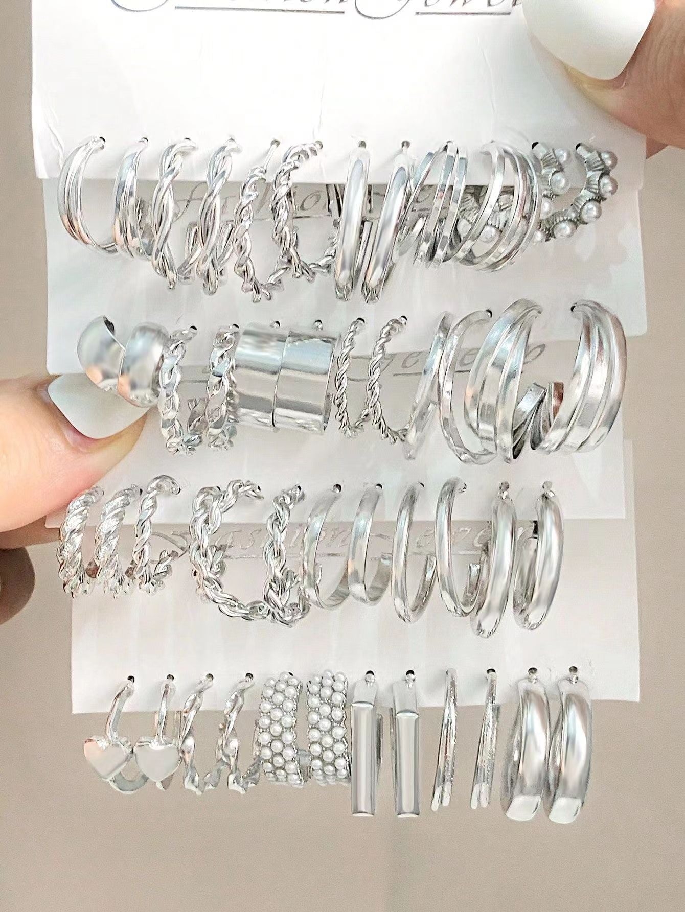 Wholesale Vintage Leopard Acrylic C-Shaped Acetate Earring Sets ACC-ES-MY025