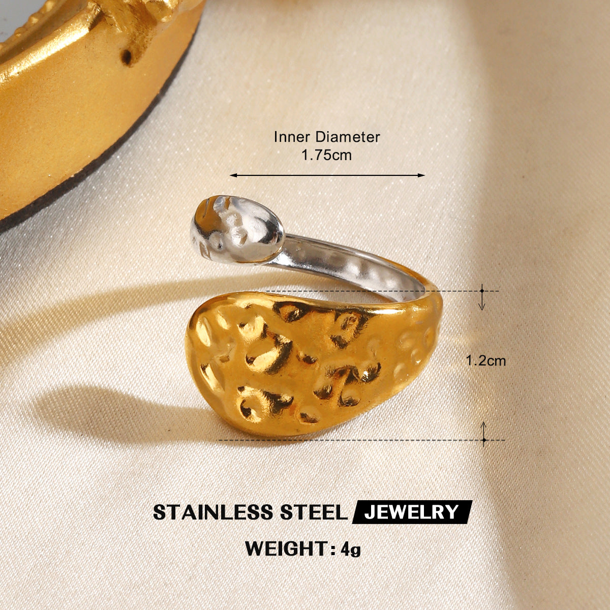 Wholesale Stainless Steel Geometric Ring - Trendy Jewelry Accessory for Everyday Wear