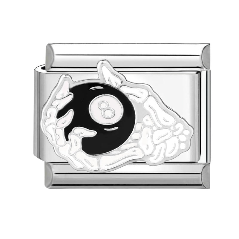 Wholesale  Italian Modular Bracelet 9mm DIY Splicing Removable Stainless Steel Combinable Bracelet