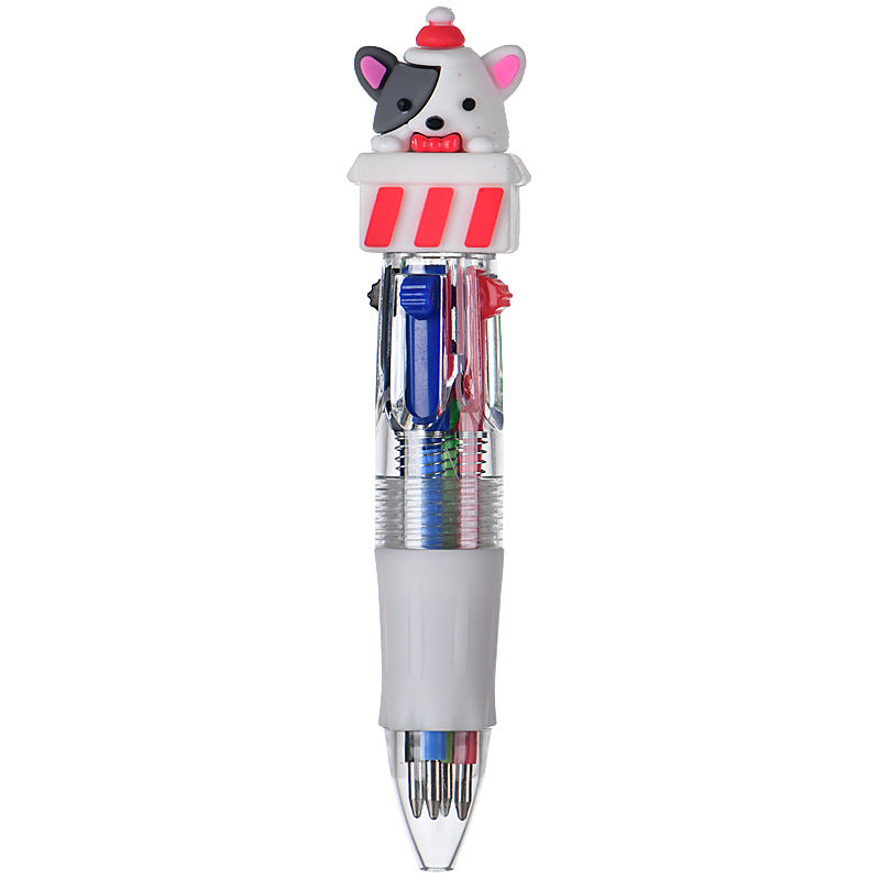Wholesale Cute cartoon Christmas four-color ballpoint pen