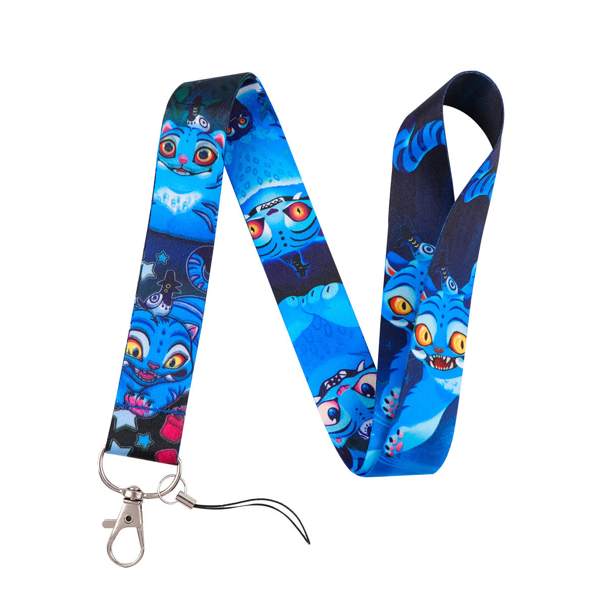Wholesale K-POP  Phone Lanyard Blue Cat Card Holder ACCVIP