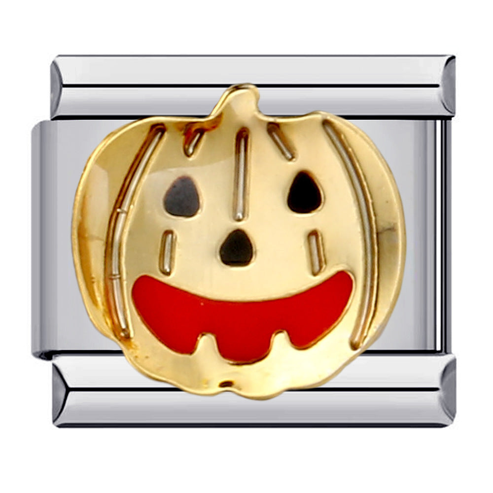 Wholesale Italian Charm Bracelet 9mm DIY Splicing Removable Oil Drop Animal Stainless Steel Composable Bracelet