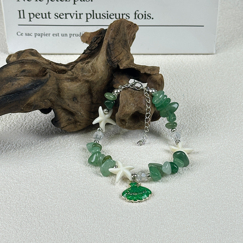 Wholesale  natural crystal irregular gravel bracelet