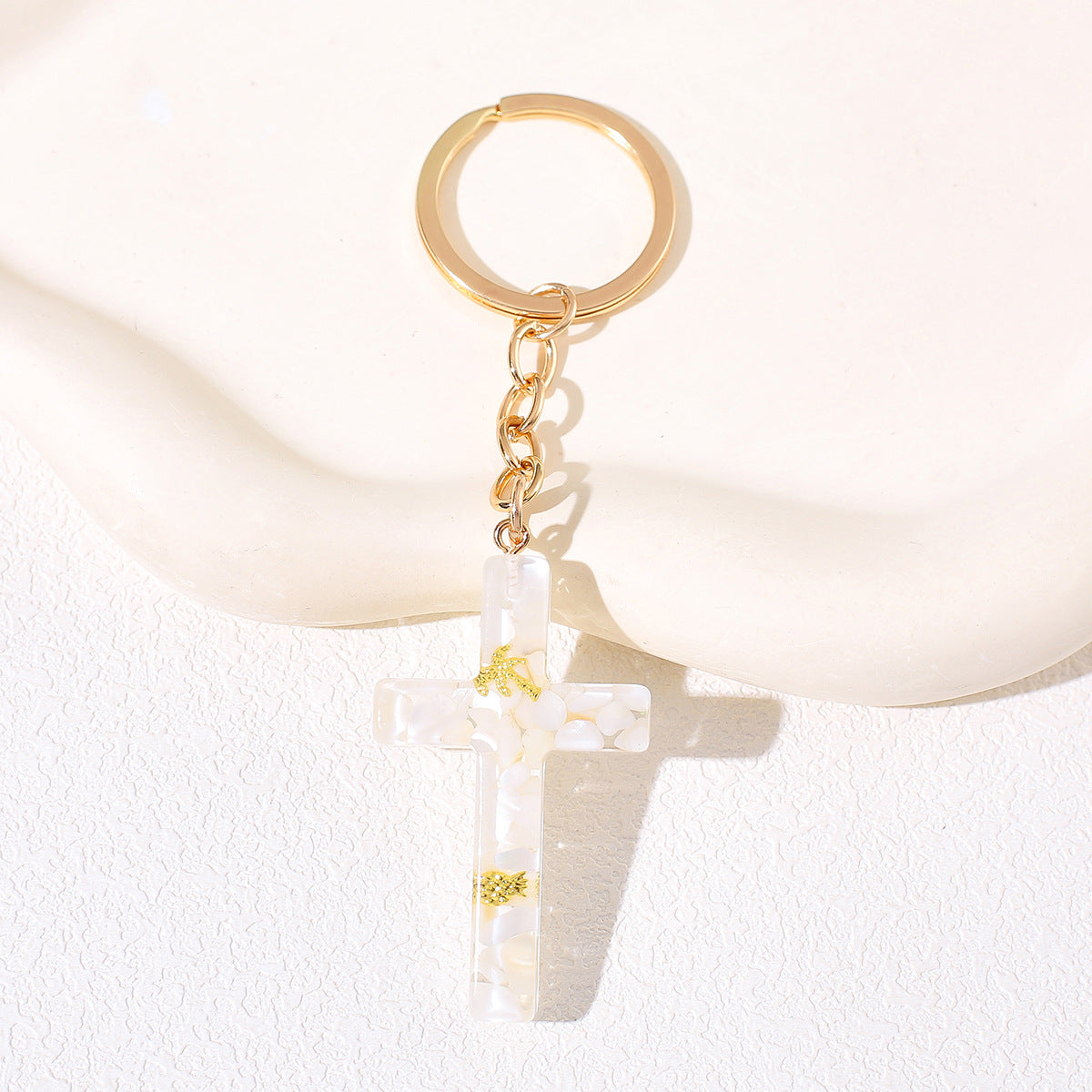 Wholesale Diamond Cross Pendant KeyChain