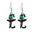 Wholesale  Diamond-Encrusted Zinc Alloy Cat Pumpkin  Web Skull Earrings