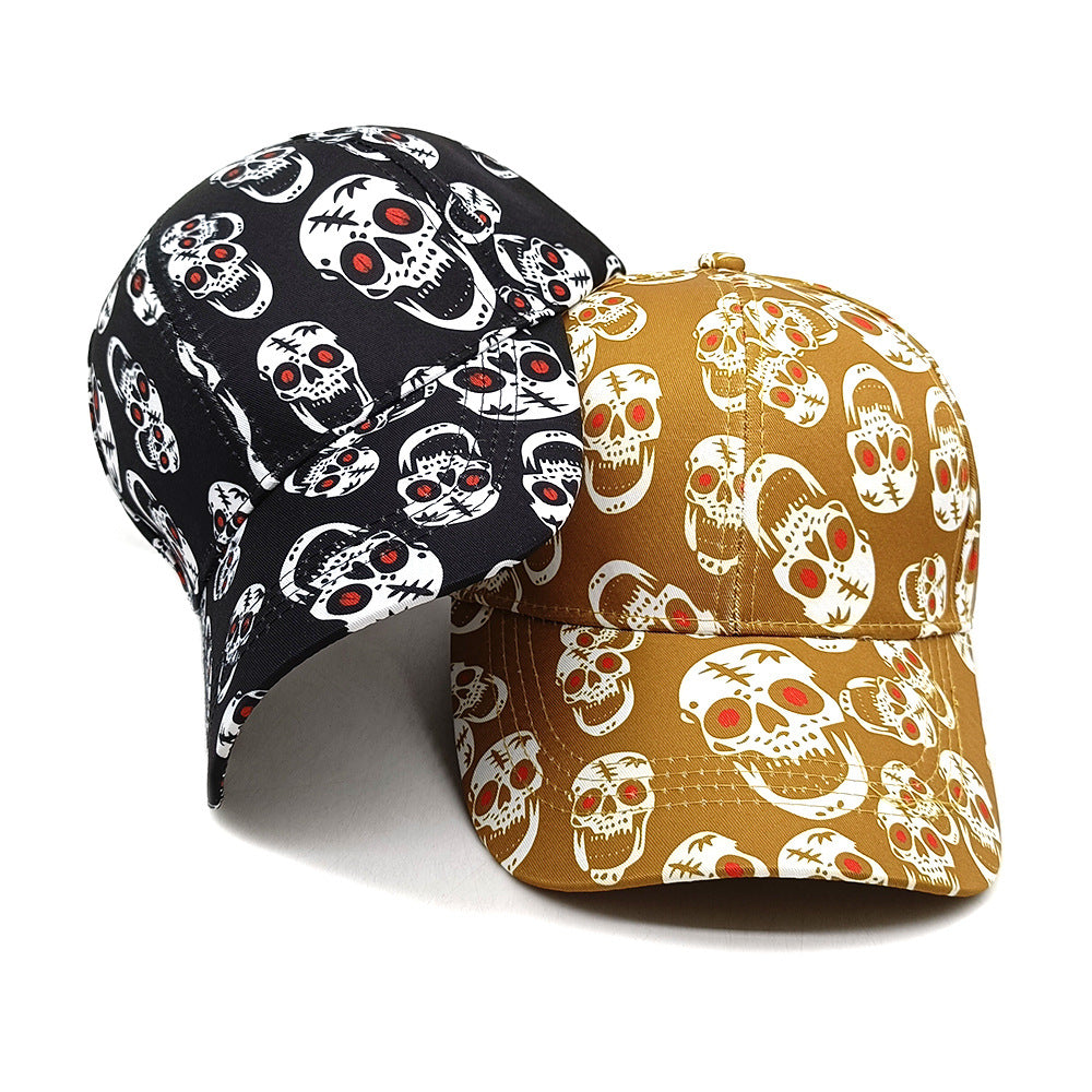 Wholesale Red-eyed skull  street hip-hop sun hat