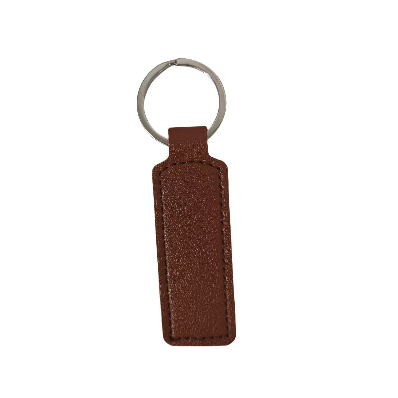 Wholesale Trendy Leather Keychain Car Key Accessory Minimalist Pendant Double Sided ing Everyday Gift