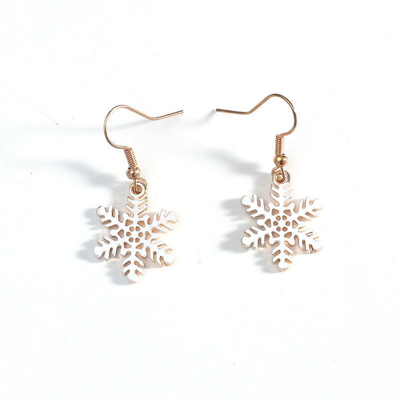 Wholesale Christmas Hollow Snowflake Necklace Earrings ACC-ES-KaiQing008