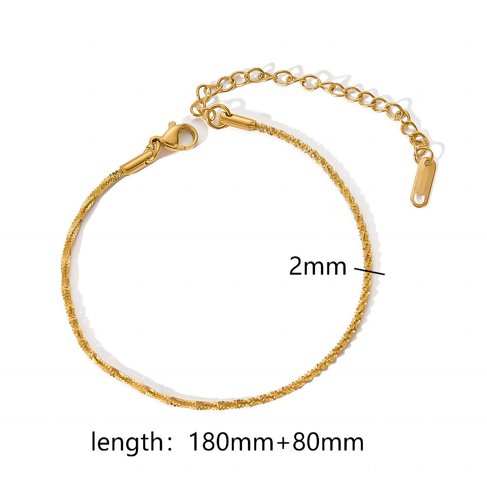 Wholesale DIY bracelet accessories versatile stainless steel snake bone chain