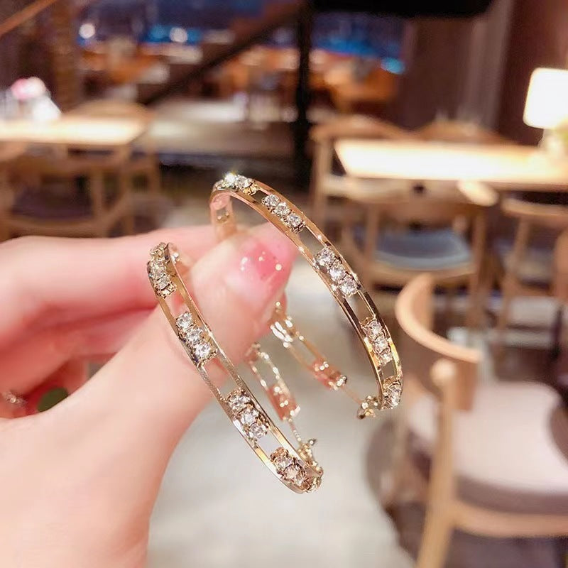 Wholesale Hoop Earrings Crystal Earrings ACC-ES-Yinhe004