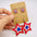 Wholesale Independence Day  American Flag Eagle Round Five-pointed Star Printed Wooden Earrings
