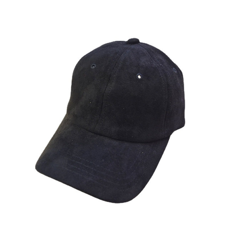 Wholesale  deerskin velvet baseball cap  retro  color outdoor travel sun hat