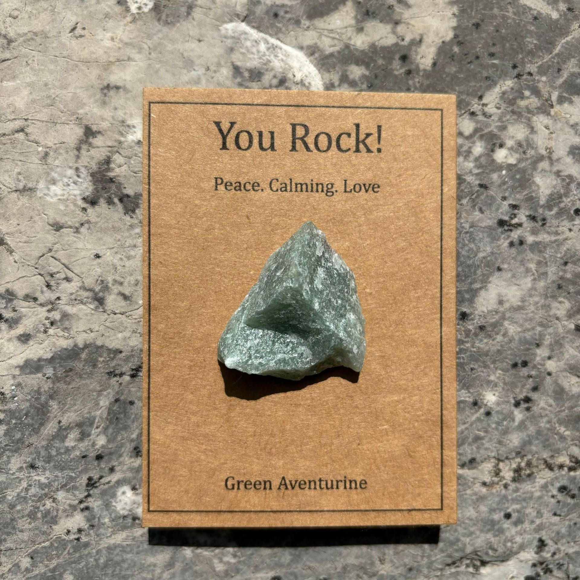 Wholesale Natural Raw Stone Crystal Healing Cards ACC-CS-RongGuan001
