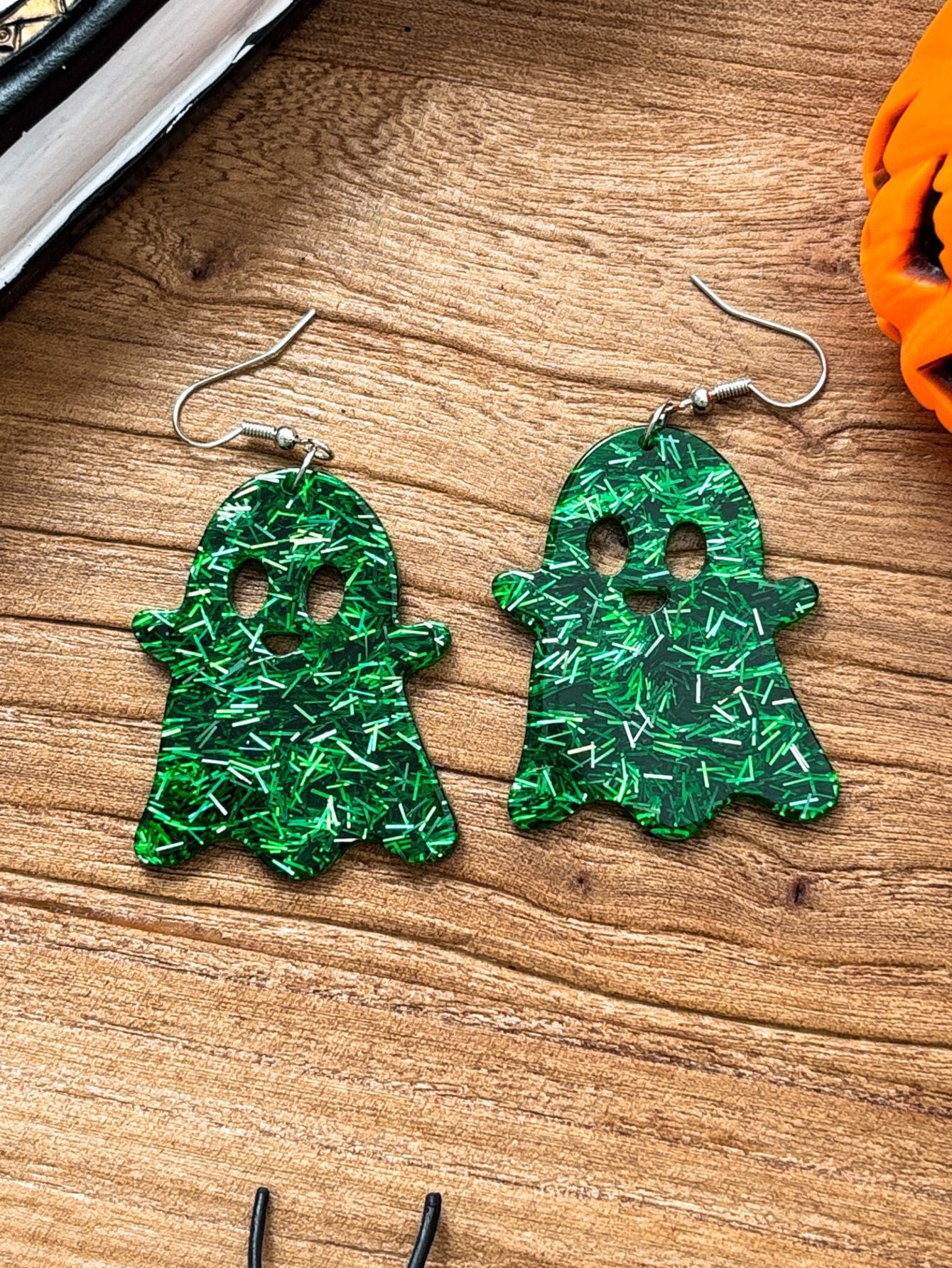 Wholesale Halloween Acrylic  Ghost Earrings