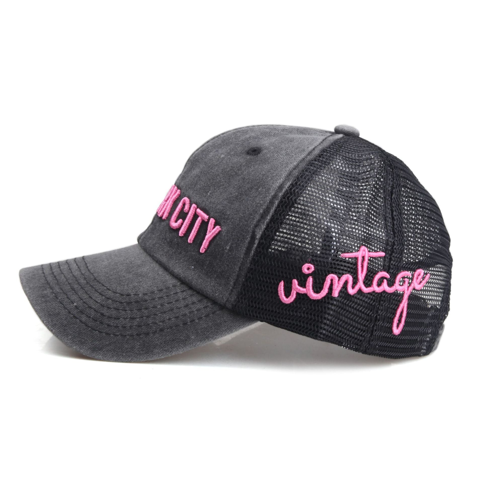 Wholesale Letter NEW YORK Embroidered Washed Baseball Cap