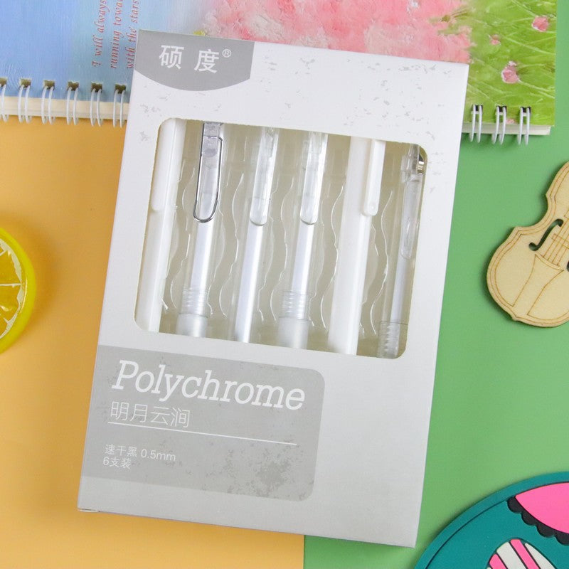 Wholesale 6pcs/set Boxed  press pen with the same color suit