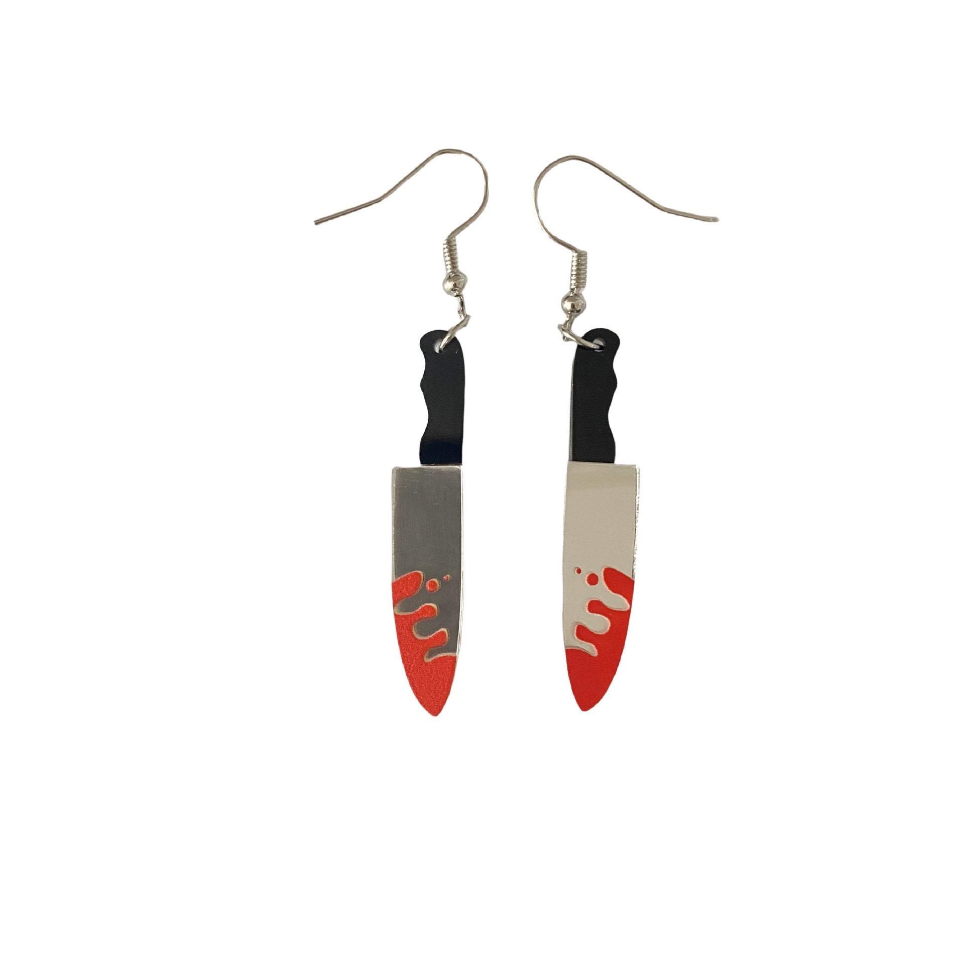 Wholesale Acrylic dagger knife kitchen knife ghost earrings