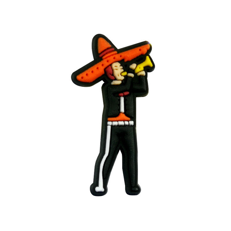 Wholesale Random 100pcs Mexican style Shoes Accessories Shoes Charms