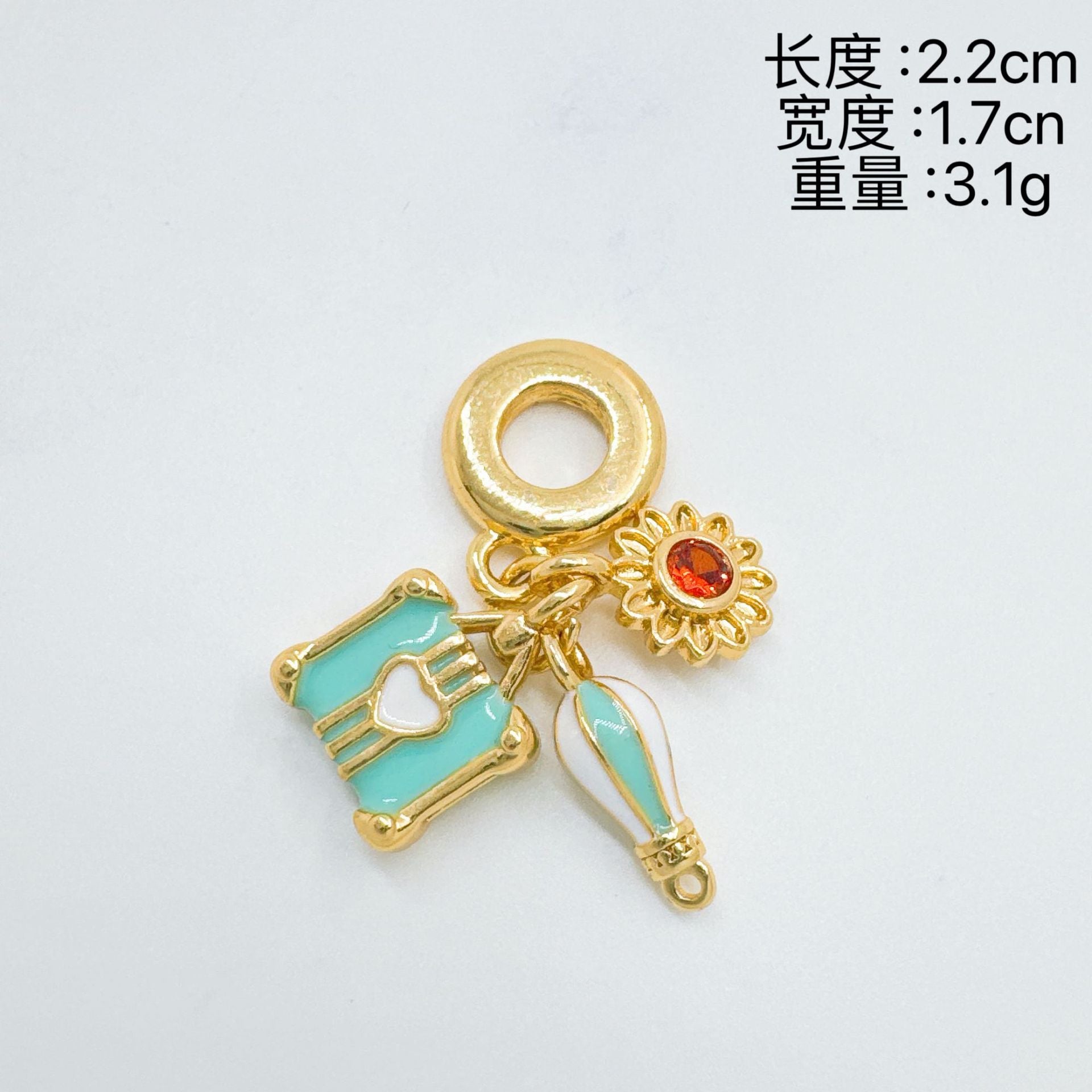 Wholesale Gold Plated Copper Ocean Series Charm Pendant Necklace Women Trendy Fashion Accessory