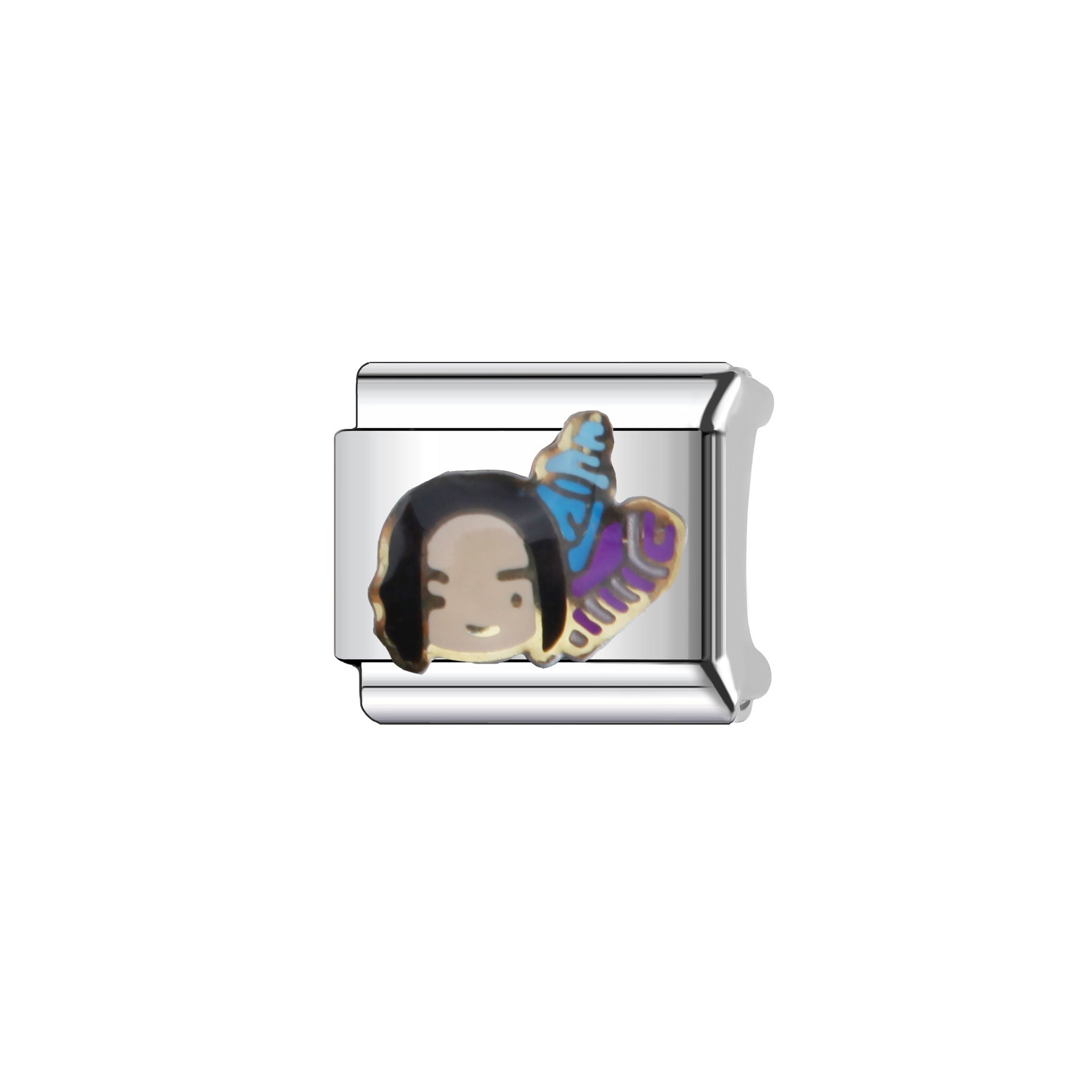 Wholesale  9mm Italian Charm Starter Bracelets DIY square Single Section Creative Stainless Steel Composable Bracelet
