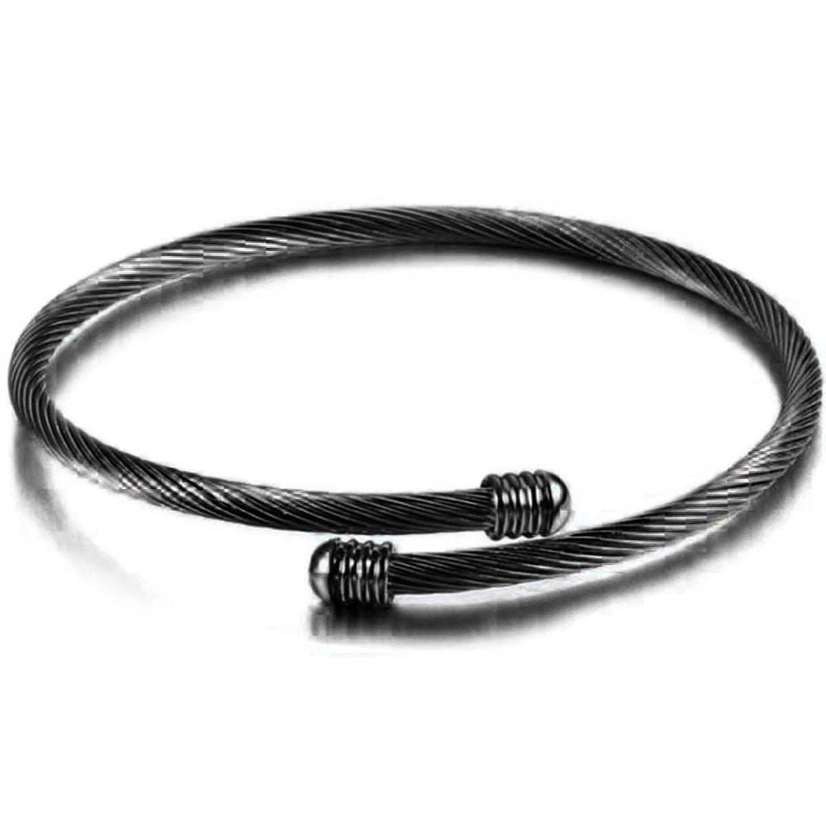 Wholesale Stainless Steel Wire Open Cuffs Adjustable Size Bracelet